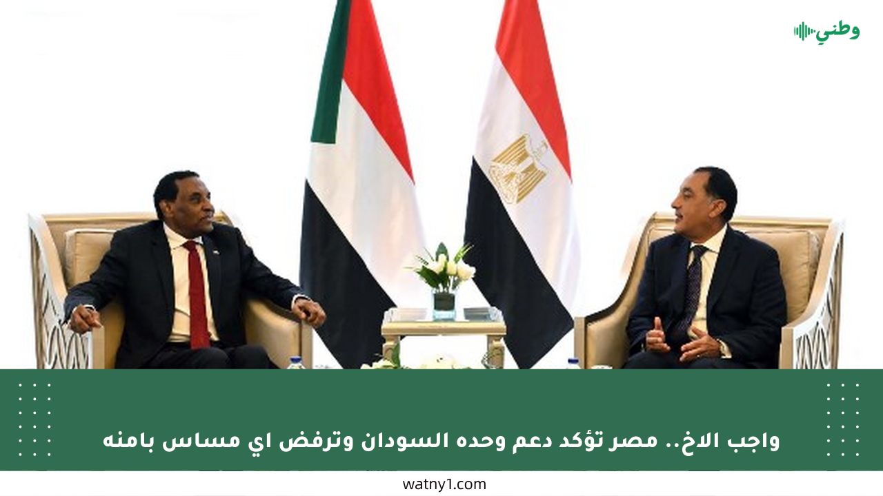 واجب الأخ.. مصر تؤكد دعم وحدة السودان وترفض أي مساس بأمنه